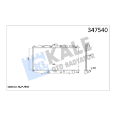 RADYATÖR AL/PL/BRZ CIVIC II-CIVIC IV-CRX I-CRX II 88-91 MT