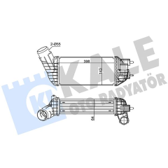 INTERCOOLER BRAZİNG INTERCOOLER A/M 400X145X62 TRANSİT 2.2 TDCI 06 / 2.4 TDCI 06 96641-1376241-6C119L440AB