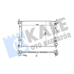 RADYATÖR HYUNDAI İ20 AL/PL/BRZ 500x388x16