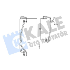 KALORİFER RADYATÖRÜ KLİMA EVAPARATOR ASTRA G-ZAFIRA A 98 280x235x65 AL