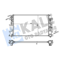 MOTOR SU RADYATORU MERCEDES SPRINTER B906 . VW CRAFTER 30-35-50 678X398X32