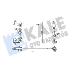 RADYATÖR ASTRA J-CRUZE J300-J305-J308 AL/PL/BRZ 580x398x16