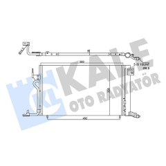 345215 KLİMA KONDENSERİ 306 96 535X343X16 OTO.-MEK. AL/AL