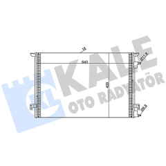 KLİMA RADYATÖRÜ KONDENSERİ VECTRA C-SIGNUM 04 09 1.9 CDTI Z19DTL-DT-DTH AL/AL 640x408x16 FIAT CROMA