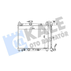 RADYATÖR YARIS AL/PL/BRZ 350x478x16