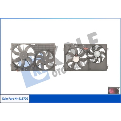 FAN MOTORU DAVLUMBAZLI KOMPLE CADDY 04 GOLF V 1.4 FSI-TSI-1.6 FSI 03-08 150W-295mm