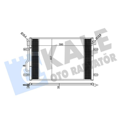 KLİMA KONDENSERİ AUDI A4 A6 1.8T 1.9TDI-2.5TDI 01 06 605X401X16 AL-AL