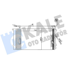 KLİMA KONDENSERİ VW TOUAREG-AUDI Q7 AL/AL 720x368x16
