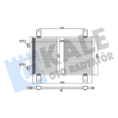 KLİMA KONDENSERİ JUMPER-DUCATO-BOXER AL/AL 537x340x16