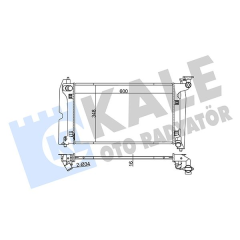 RADYATÖR AVENSIS-COROLLA 1.4-1.6 VVTİ AL/PL/BRZ 600x348x16