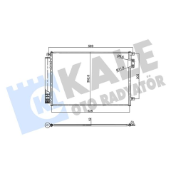 KONDENSER AL/BRZ FIAT 500-500 C 0.9 TWINAIR 13 KURUTUCULU