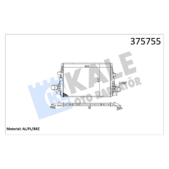 INTERCOOLER ALFA ROMEO 159 1.9-2.0-2.4 JTDM 05 SPIDER-BRERA 2.0-2.4JTDM 06 BRAZING 603X417X30 T URBO RADYATÖRÜ