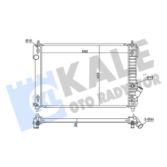 RADYATÖR CHEVROLET AVEO MEKANİK AL/PL/BRZ 600x418x26