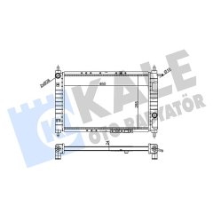 341930 SU RADYATÖRÜ DAEWOO MATIZ 0.8 98 MT MEKANİK 460x285x24