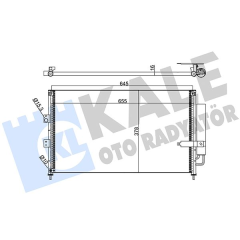 KLİMA KONDENSERİ CIVIC VIII AL/AL 653x378x16