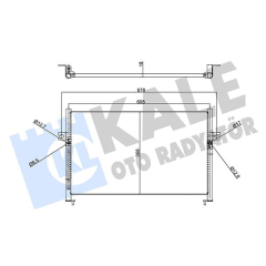 342425 KLİMA KONDENSERİ HYUNDAI H1-STAREX-BOX-HYUNDAI HYUNDAI H100 BOX-PORTER PİCK UP AL-AL