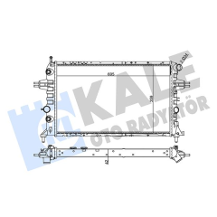 RADYATÖR ASTRA G F07. F08. F35. F48. F69 2.0 16V; 2.2 16V; 2.0Dİ; ZAFIRA F75 1.8 16V; 2.0; 2.2