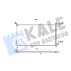 KONDENSER NISSAN JUKE 1.6 0 10 -TIIDA C 1.6 1.8 07-12- KURUTUCUSUZ 16MM