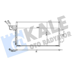 KLİMA RADYATORU KONDENSERİ FOCUS CMAX 03-07 1.6-1.8-2.0-1.6TDCI-1.8TDCI-2.0TDCI 628x371x16