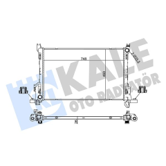 RADYATÖR BRAZING FIAT TALENTO-NISSAN NV300-OPEL VIVARO-RENAULT TRAFIC III-VAUXHALL VIVARO RADYATÖR
