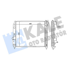 RADYATÖR CHEVROLET KALOS-AVEO AL/PL/BRZ 480x418x16