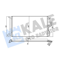 KLİMA KONDENSERİ HYUNDAI İX35-KIA SPORTAGE AL/AL 678x388x16