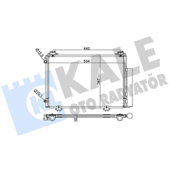 KLİMA KONDENSERİ YARIS-YARIS VERSO AL/AL 520x318x16