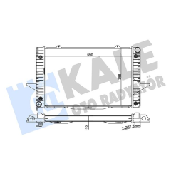 RADYATÖR TURBOLU VOLVO C70 I V70 I 1998-2005 S70 97-00 XC70 97-02 850 93-97 590-388-32