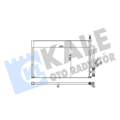KLIMA RADYATORU KONDANSER FIESTA FUSION 1.25 1.4 1.6 1.4TDCI 02 08 MAZDA 2 125 1.4