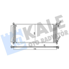 KLİMA KONDENSERİ JAZZ II GD AL/AL 755x330x16