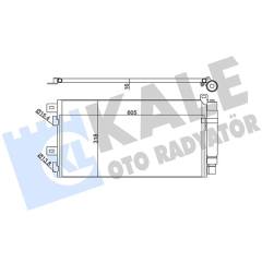 KLİMA KONDENSERİ MINI AL-AL 605X318X16