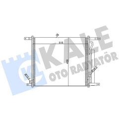KLİMA RADYATÖRÜ KONDENSER CHEVROLET AVEO AL/AL 515x428x16