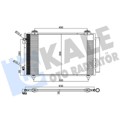 KLİMA KONDENSERİ COROLLA AL/AL 608x347x16