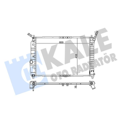 RADYATÖR CHEVROLET AVEO-KALOS AL/PL/BRZ 600x418x16