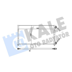 KLİMA RADYATÖRÜ KONDENSER FIAT DOBLO 01 IDEA 04 PUNTO 03 LANCIA YPSILON 06 11 1.2 1.3JTD 1.4 1.9JTD