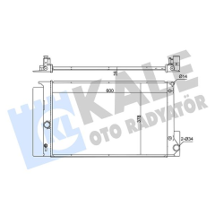 RADYATÖR AURIS-COROLLA-VERSO OTOMATİK AL/PL/BRZ 600x378x16