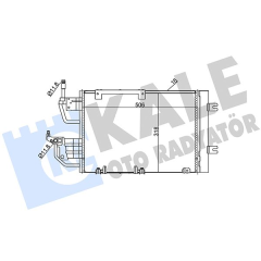 KLİMA KONDENSERİ ASTRA H CDTI-ZAFIRA B CDTI AL/AL 530x320x12