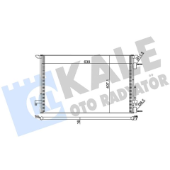 KLİMA KONDENSERİ VECTRA C AL/AL 688x668x16