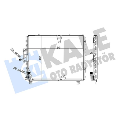 KLIMA RADYATORU MERCEDES W124 S124 C124