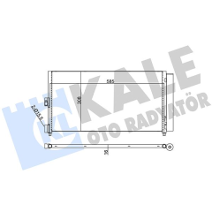 KLİMA RADYATÖRÜ KONDENSER FIAT DOBLO 01 IDEA 04 PUNTO 03 LANCIA YPSILON 06 11 1.2 1.3JTD 1.4 1.9JTD