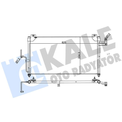 KLİMA KONDENSERİ MAZDA 323 F VI-323 S VI AL-AL 625X338X16