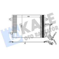 KLİMA KONDENSERİ PASSAT A4 1.9TDI 1.8-1.8T 97 610X415X16 AL-AL
