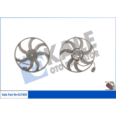 FAN MOTORU DAVLUMBAZLI SOL AUDI A3-ALTEA-SKODA OCTAVIA-SUPERB-VW CADDY III- GOLF V-VI 400W-410mm