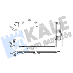KLİMA KONDENSERİ ASTRA G-ZAFIRA 1.2 16V-1.4 16V-1.6 16V-1.8 16V-2.0 16V AL/AL 580x378x16