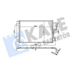 x KLİMA KONDENSERİ İ30 1.4i 07 AL/AL 587x391x16