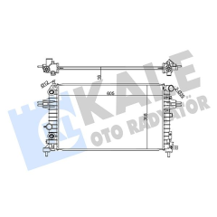 RADYATÖR BRAZİNG ASTRA H 1.2-1.4-1.8-ZAFIRA B 1.6 AC KLİMASIZ MEK 600x368x26