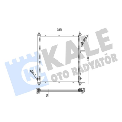 KLİMA KONDENSERİ JAZZ II AL/AL 370x408x16