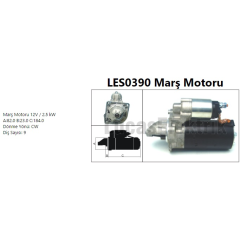 MARS MOTORU 12V 2.5 KW 9 DIS FIAT DUCATO 2.3 3.0 HDI PEUGEOT BOXER-CITROEN JUMPER 2.5-2.8-3.0 HDI