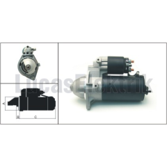 MARS MOTORU 12V-2.0kw-10 DİŞ OPEL ASTRA G-VECTRA B-FRONTERA B-OMEGA B-ZAFIRA A 2.0-2.2 DTI-DTH-DTR