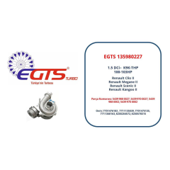 TURBO KOMPLE CLIO II 1.5 DCI 01/04 -MGN II 1.5 DCI 02/04 -SCENIC II 1.5 DCI 04/04 101 BG